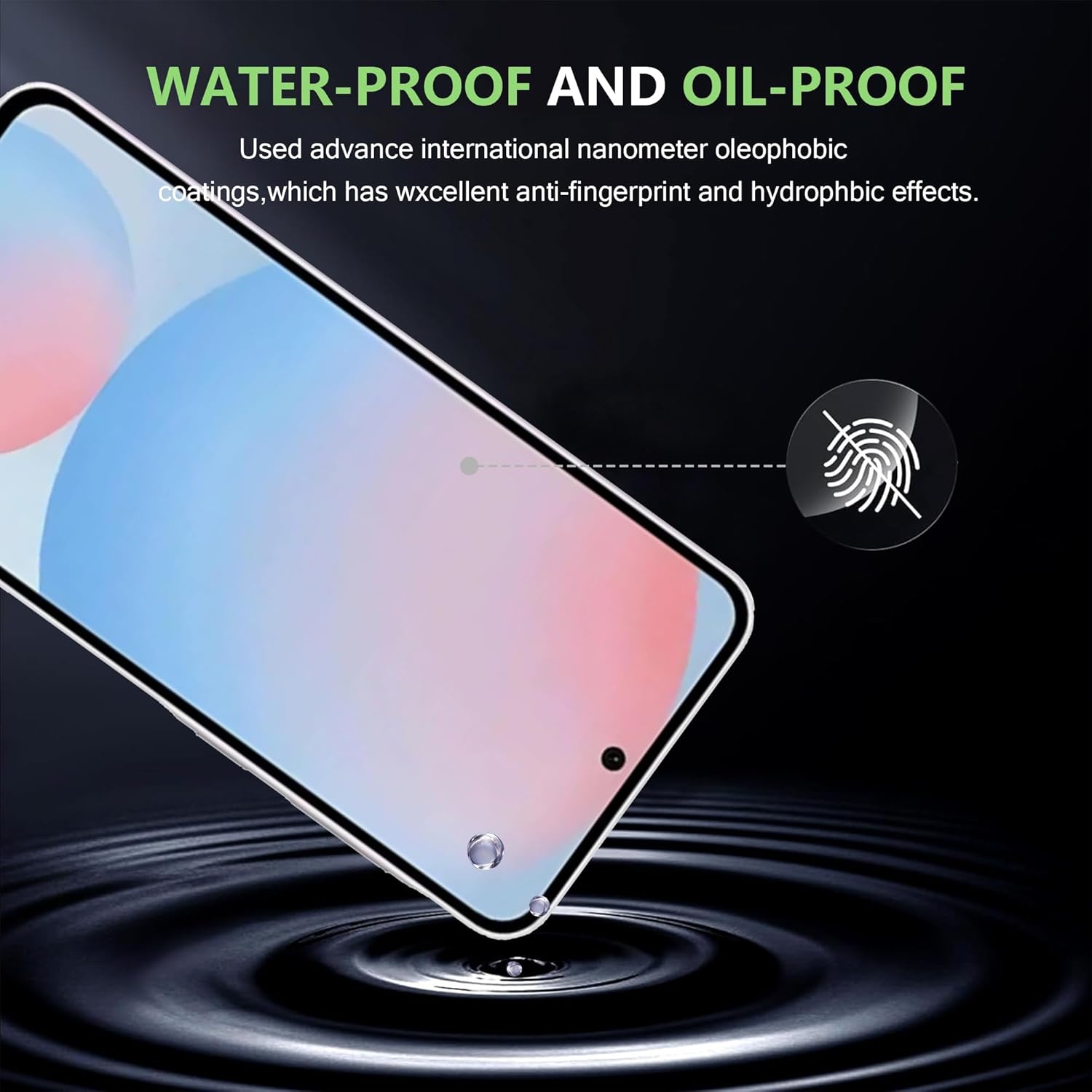 Set 2 folii protectie ecran, 9H, transparent, 2.5D arc, compatibile cu Samsung Galaxy A35 A55 S25FE