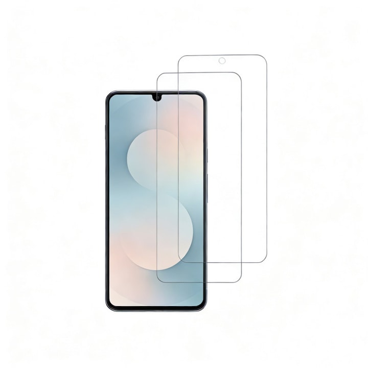 Set 2 folii protectie ecran, 9H, transparent, 2.5D arc, compatibile cu Samsung Galaxy A35 A55 S25FE