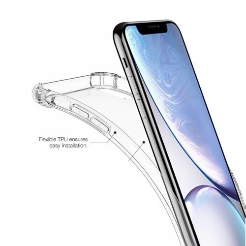 Husa slim transparenta compatibila cu Apple iPhone XR, antisoc, colturi intarite, silicon antialunecare