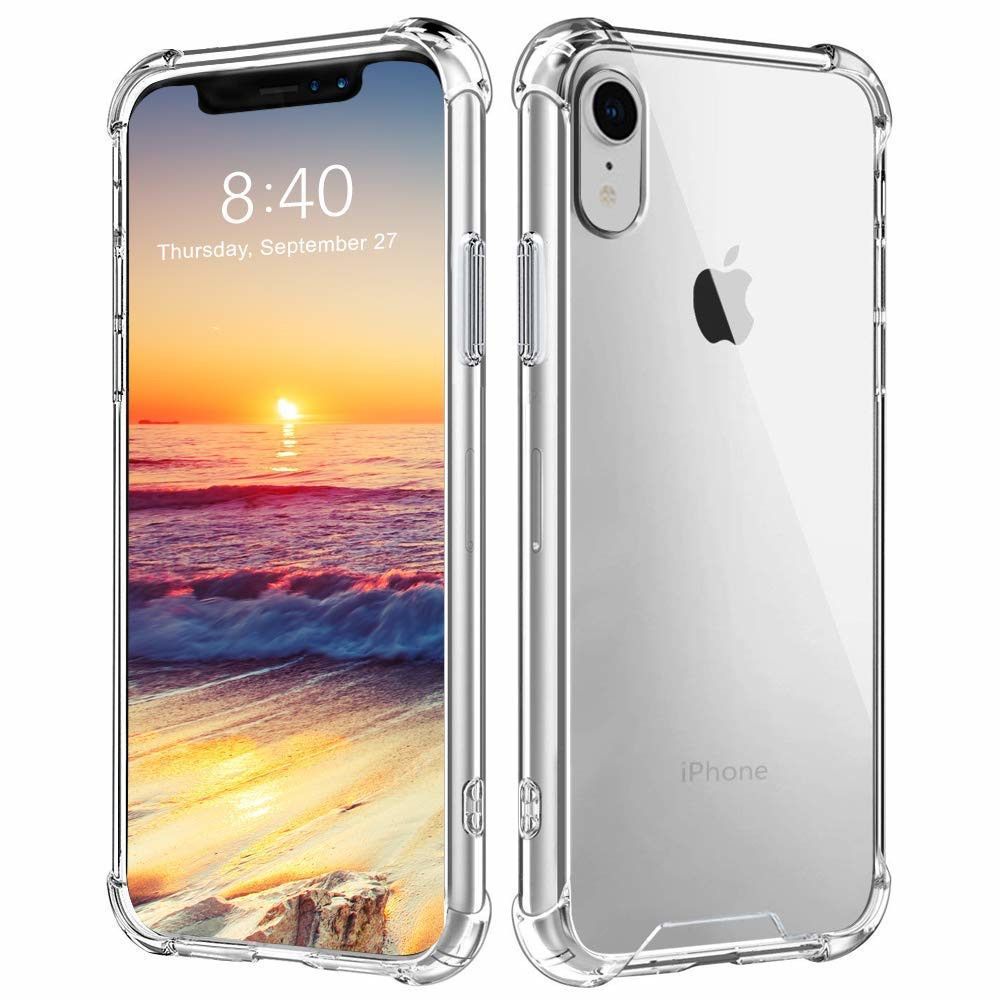 Husa slim transparenta compatibila cu Apple iPhone XR, antisoc, colturi intarite, silicon antialunecare