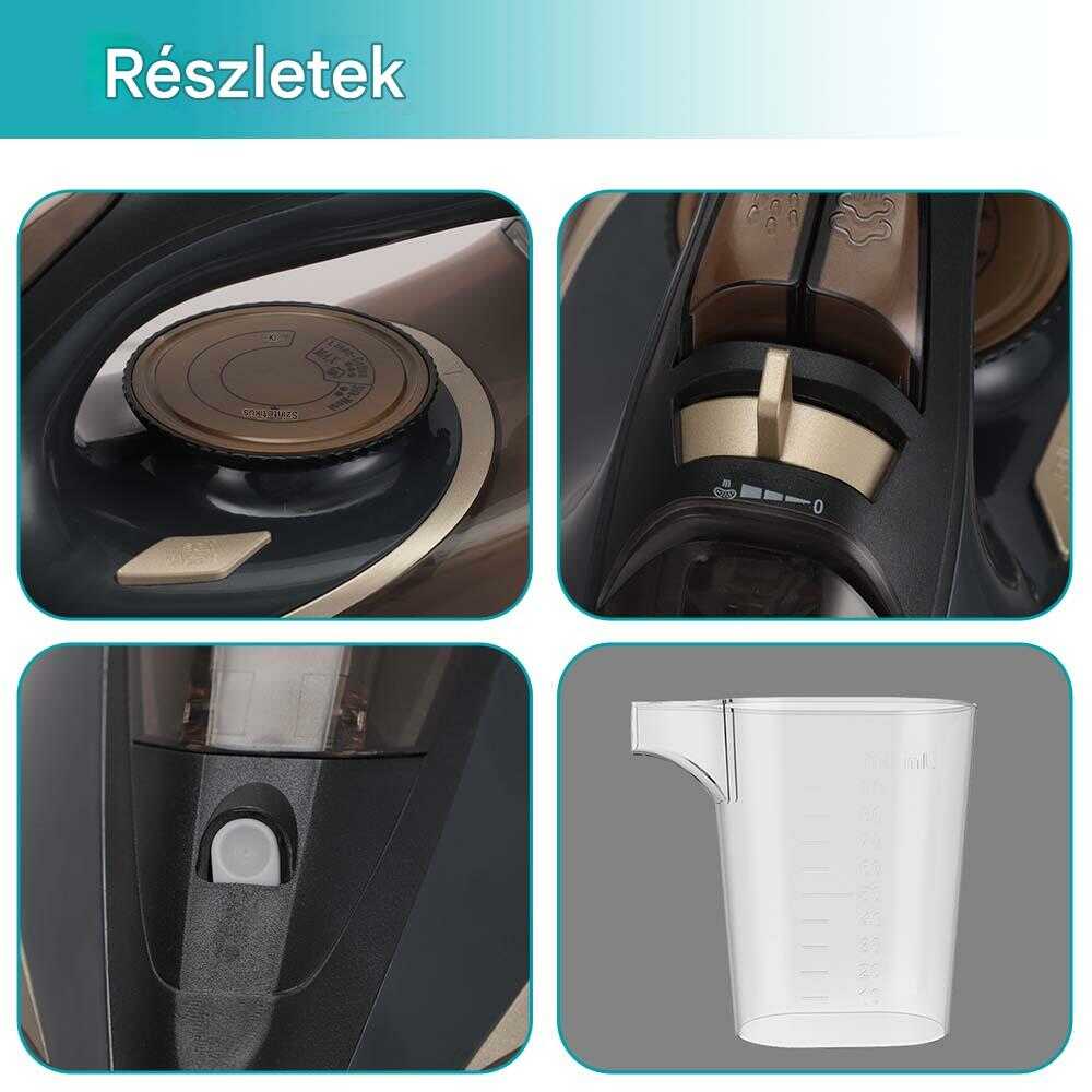 WINNING STAR ST-6100 Fier de călcat cu aburi, 2200W, cu talpă ceramică, funcție 6 în 1