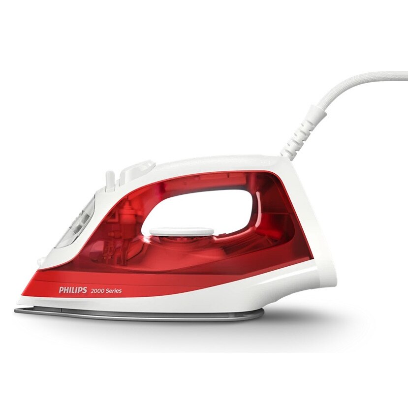 Fier de calcat cu abur, 2000 W, capacitate rezervor 250 ml, 25 g/min, 100 g/min, rosu