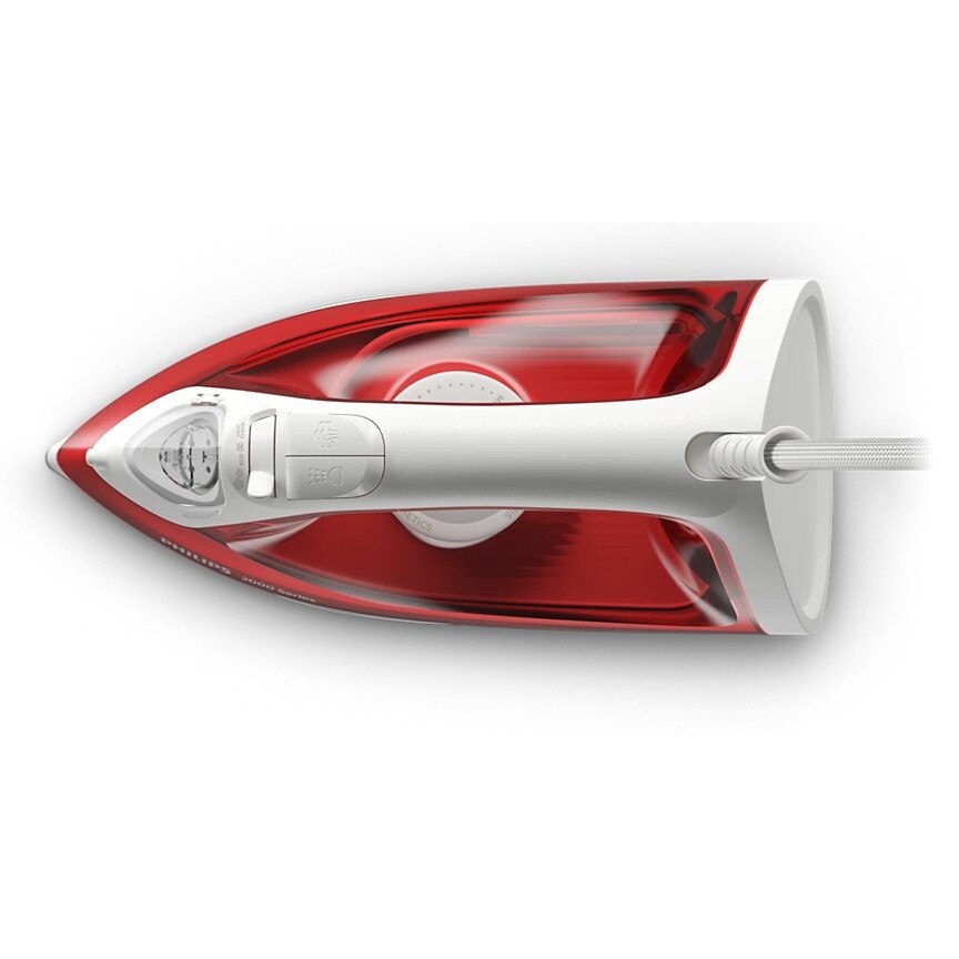 Fier de calcat cu abur, 2000 W, capacitate rezervor 250 ml, 25 g/min, 100 g/min, rosu