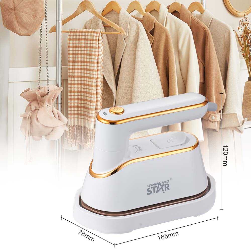 WINNING STAR ST-6126 Fier de călcat cu aburi portabil, 1200W, cu mâner rotativ la 180°