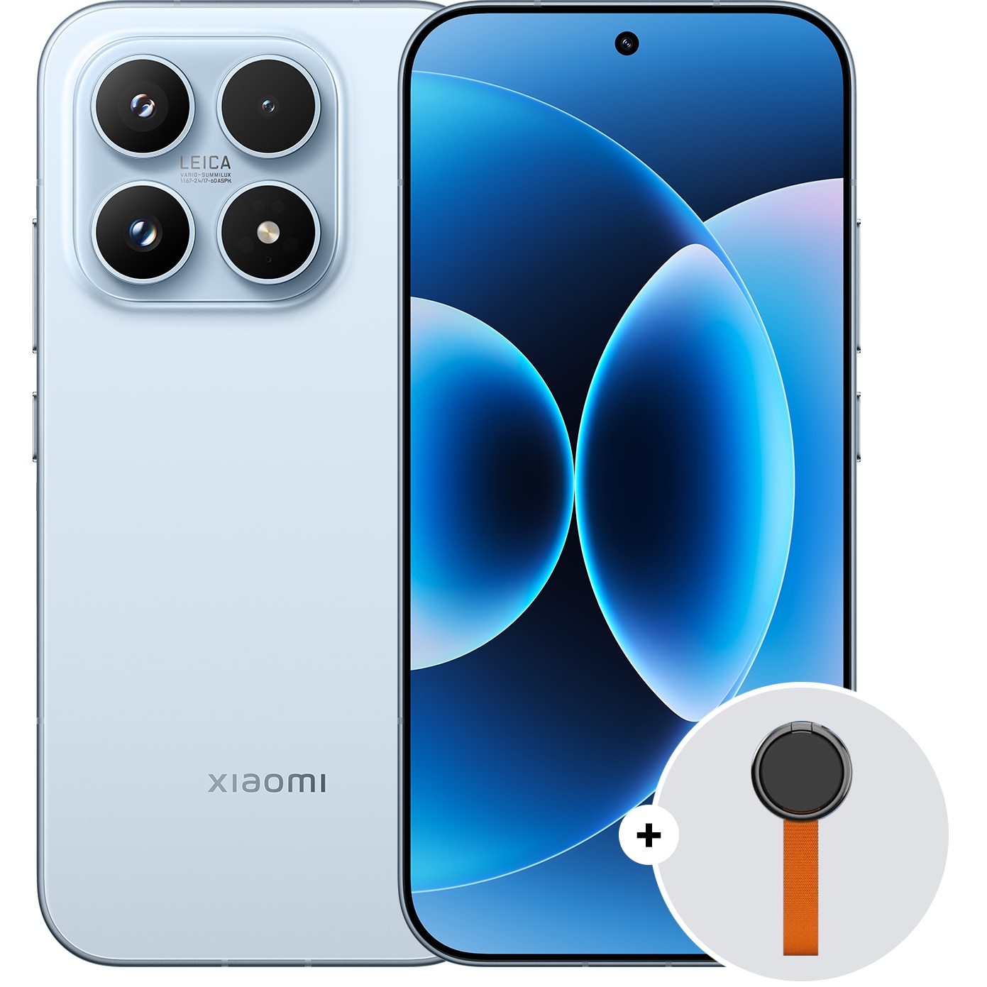 Telefon mobil Xiaomi 17, 5G, 12GB RAM, 256GB ROM, Albastru + Woven Strap Ring Stand