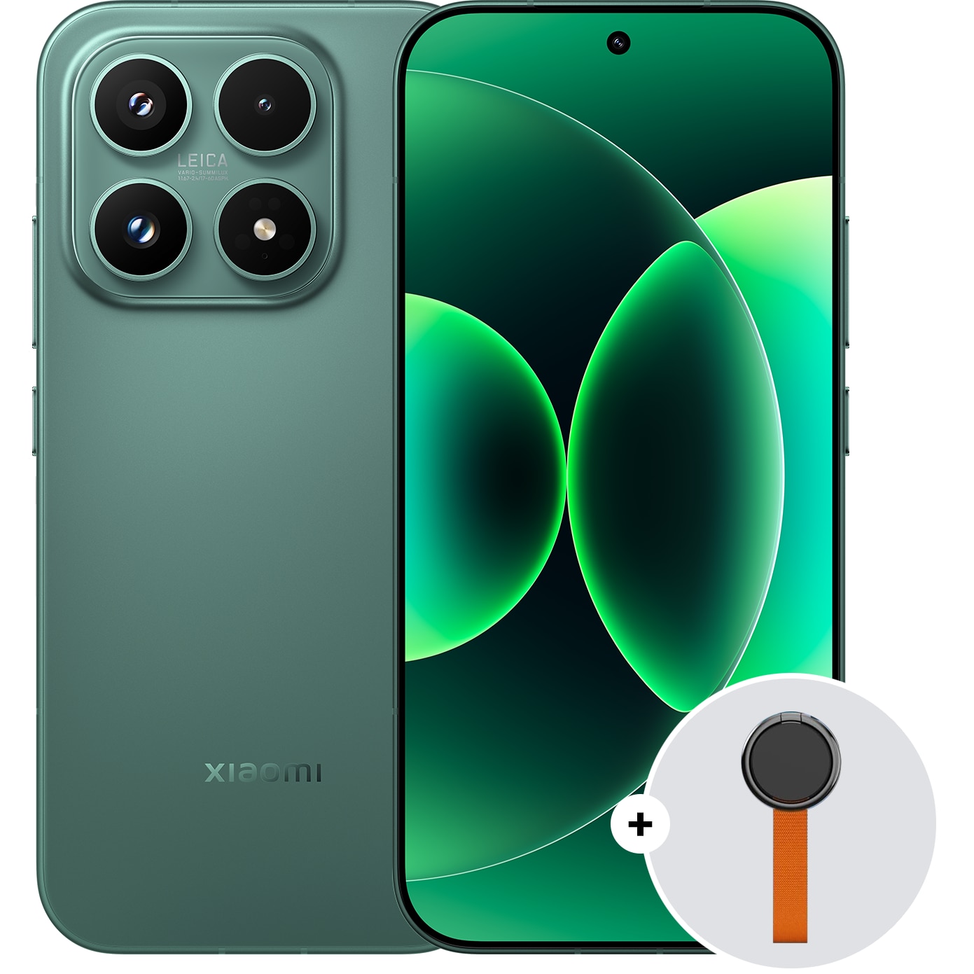 Telefon mobil Xiaomi 17, 5G, 12GB RAM, 512GB ROM, Verde + Woven Strap Ring Stand