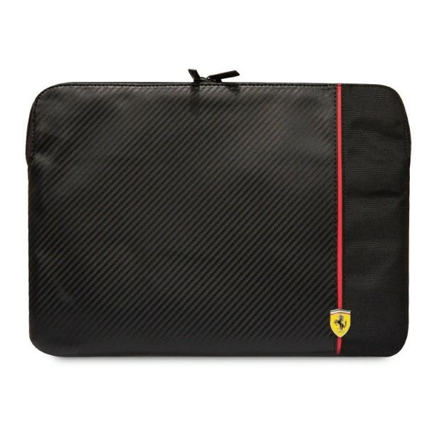 Husa pentru laptop, Ferrari, Poliester/Nylon, 14" Negru