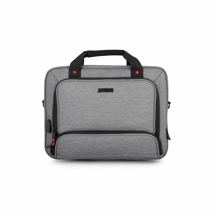 Husa pentru laptop, Urban Factory, Poliester, 15.6inch, Gri