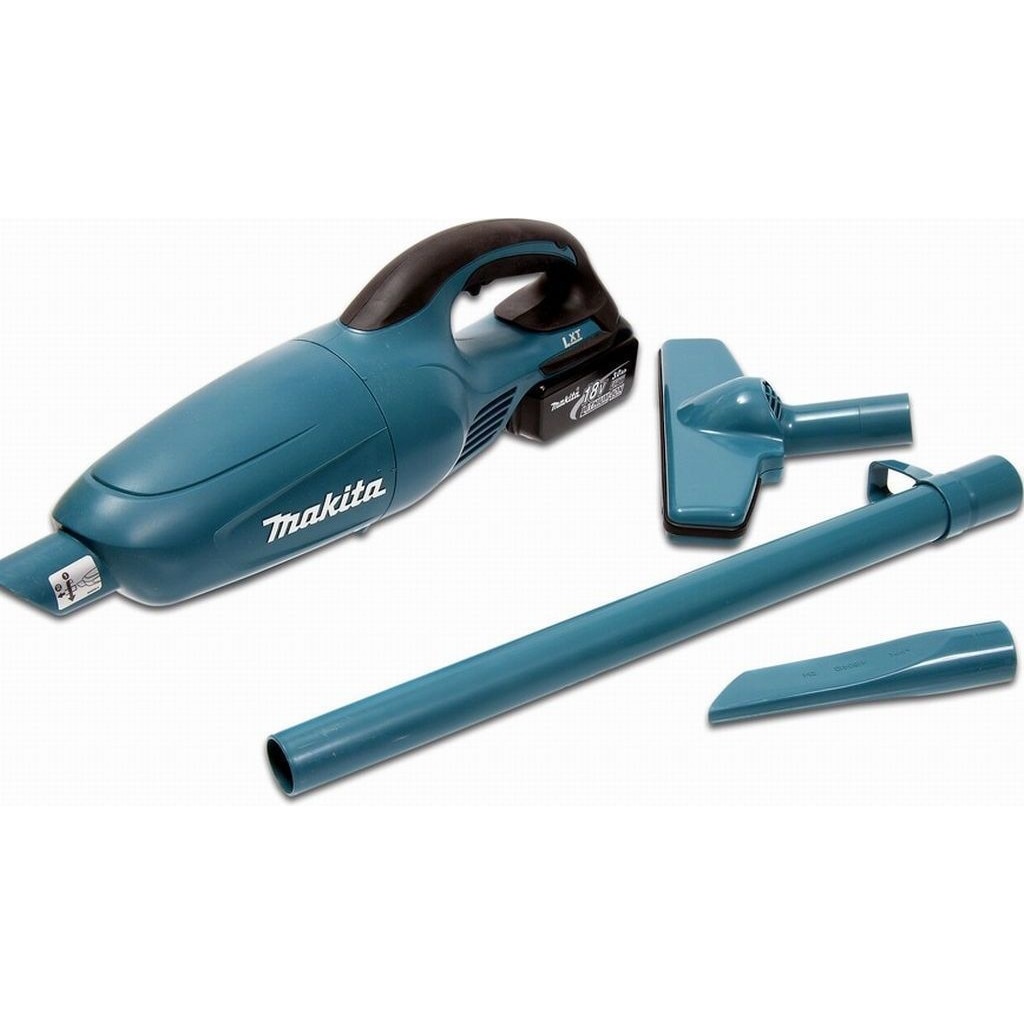 Aspirator vertical Makita DCL180Z, 0.65 l, Albastru