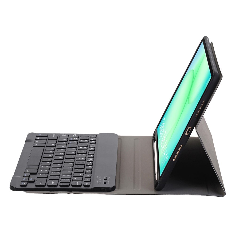 Husa cu tastatura pentru Samsung Galaxy Tab A11+, 2 in 1, Bluetooth, neagra