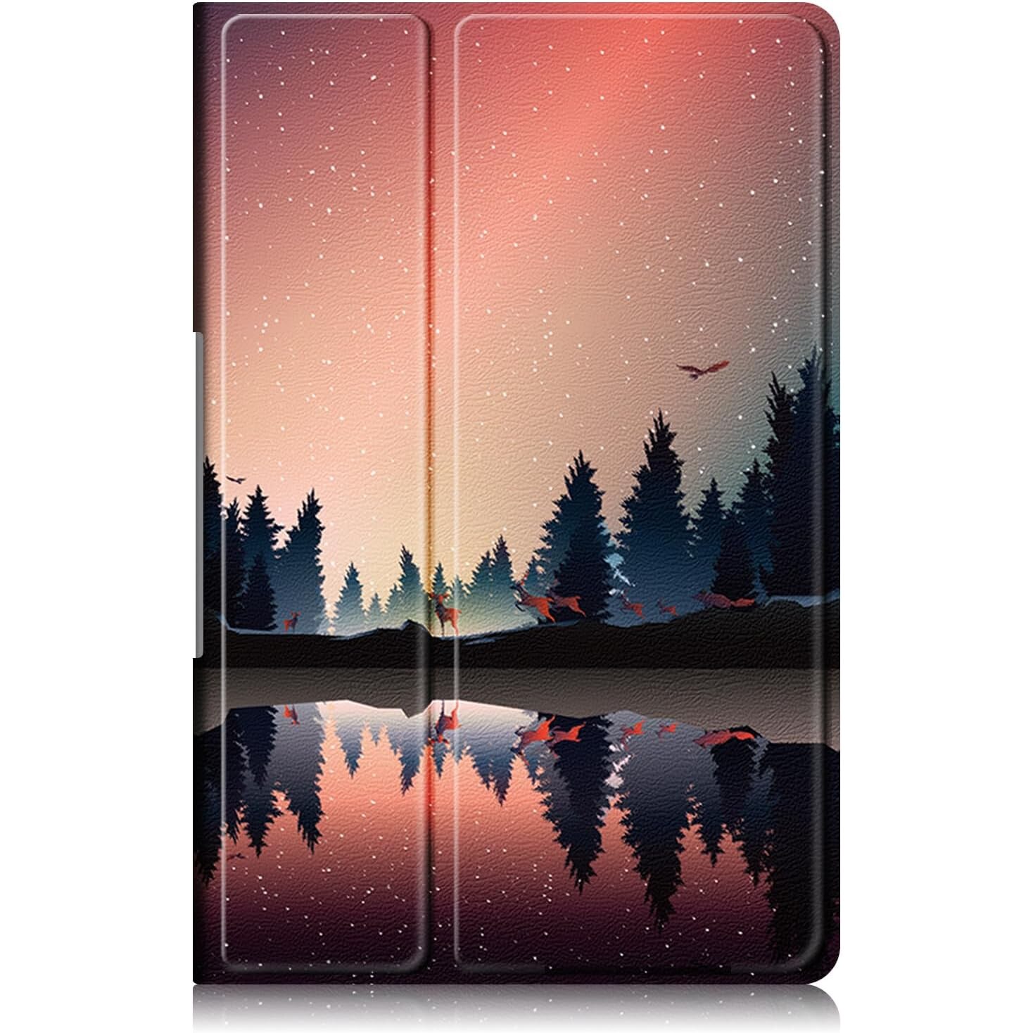 Husa Slim Sigloo Smart Cover Trifold pentru Lenovo Tab Plus 11.5" (2024, TB-351/TB-352), Mirror in The Lake