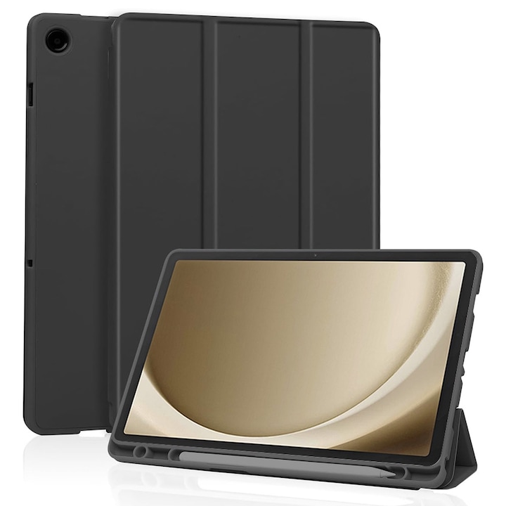 Husa pentru tableta Samsung Galaxy Tab A9 Plus, Accesorio Flex Trifold Pen, Black