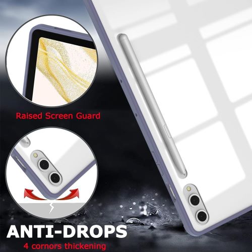Husa Smart Cover compatibila cu Samsung Galaxy Tab S9 Plus/ S9 FE Plus 12.4inch, Slot Pen, Lavanda, TELGORBCS
