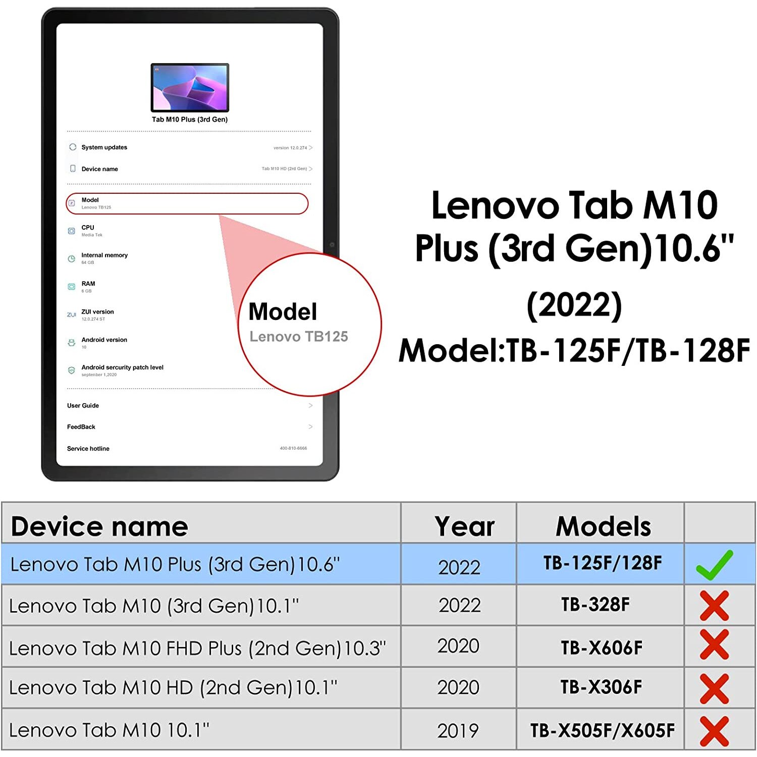 Husa Slim, Sigloo, Smart Cover, Trifold, pentru Lenovo Tab M10 Plus 10.6" (3rd gen) TB-125F, TB-128F, model Good Night