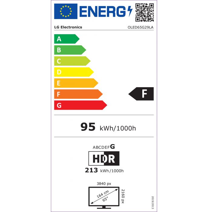 Televizor OLED LG OLED65G29LA, Smart TV 4K UHD, HDR, control vocal, functie de inregistrare, 164 cm, negru