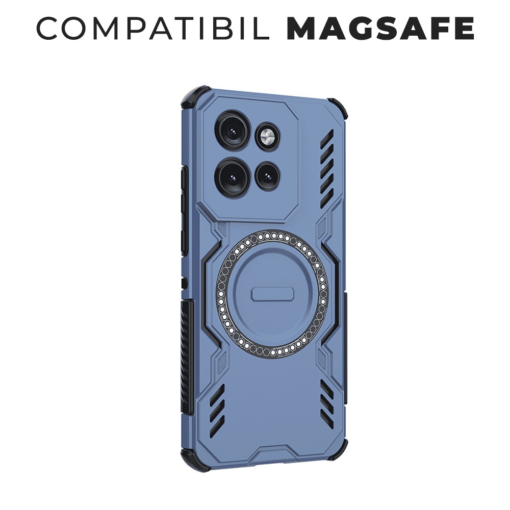 Husa pentru Motorola Edge 50 Neo ArmorMag, Magsafe, Antisoc, Calitate Premium, Protectie Superioara, DaDen, Albastru