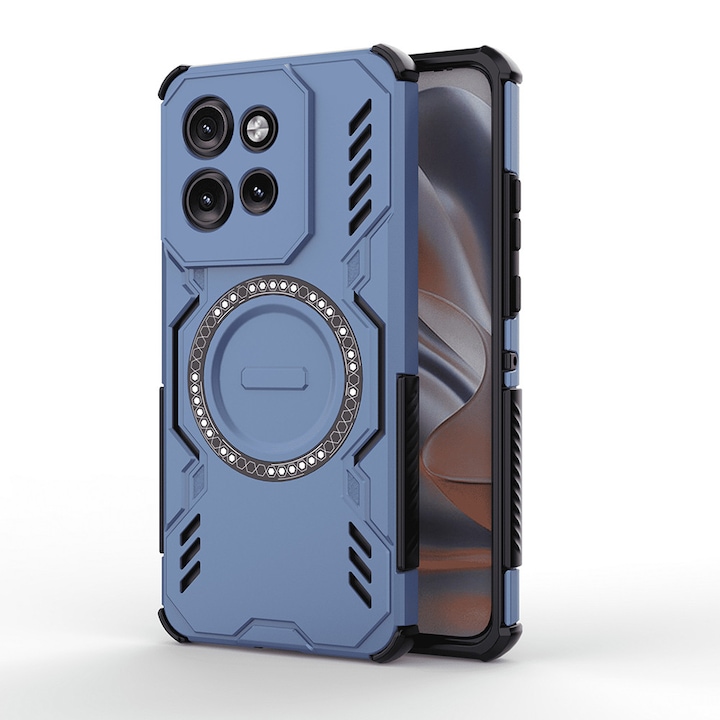 Husa pentru Motorola Edge 50 Neo ArmorMag, Magsafe, Antisoc, Calitate Premium, Protectie Superioara, DaDen, Albastru