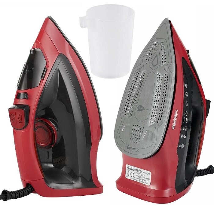 Fier de calcat cu abur Mesko MS 5031, 3000W, 5 functii, ceramica, 400ml