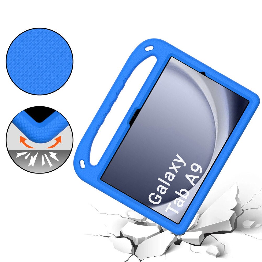 Etui FunColor pentru tableta Samsung Galaxy Tab A9 8.7, albastru, cu suport integrat