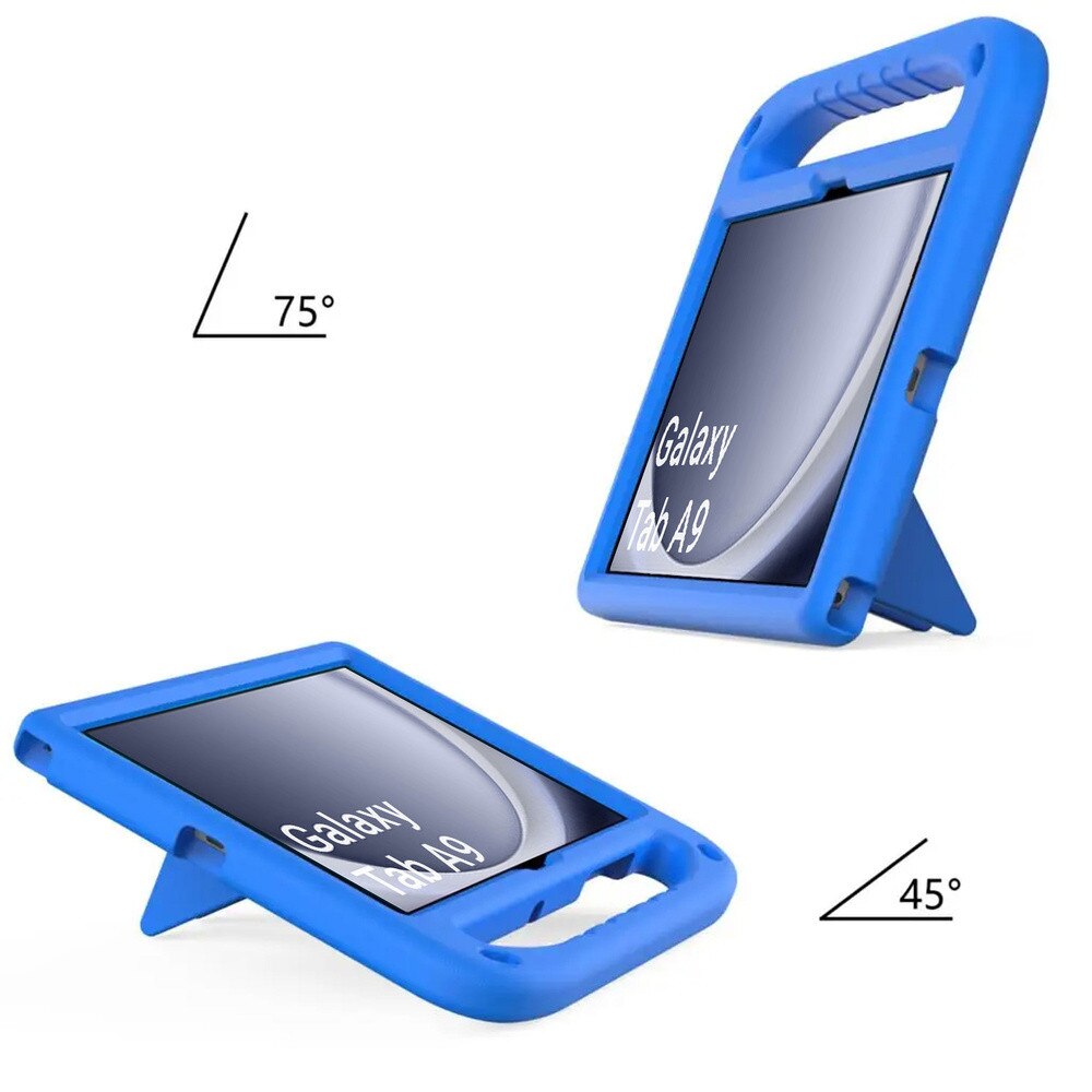 Etui FunColor pentru tableta Samsung Galaxy Tab A9 8.7, albastru, cu suport integrat