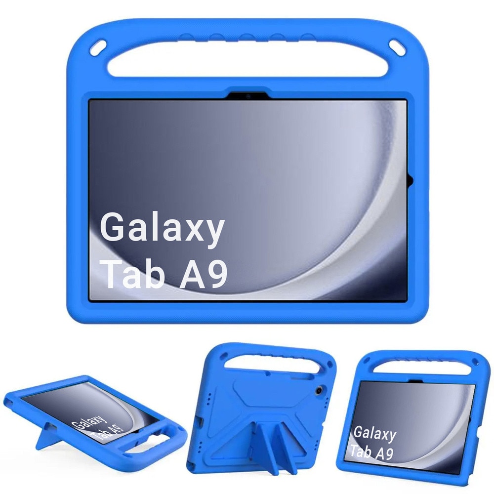 Etui FunColor pentru tableta Samsung Galaxy Tab A9 8.7, albastru, cu suport integrat