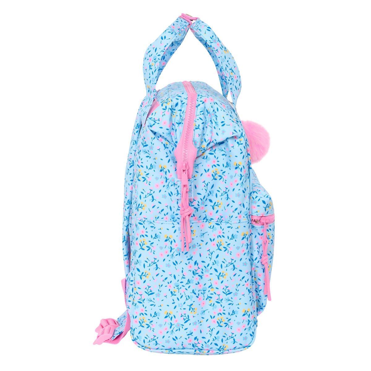 Rucsac laptop Vicky Martin Berrocal, albastru-roz, 27x40x19cm, compartiment pentru notebook pana la 13"