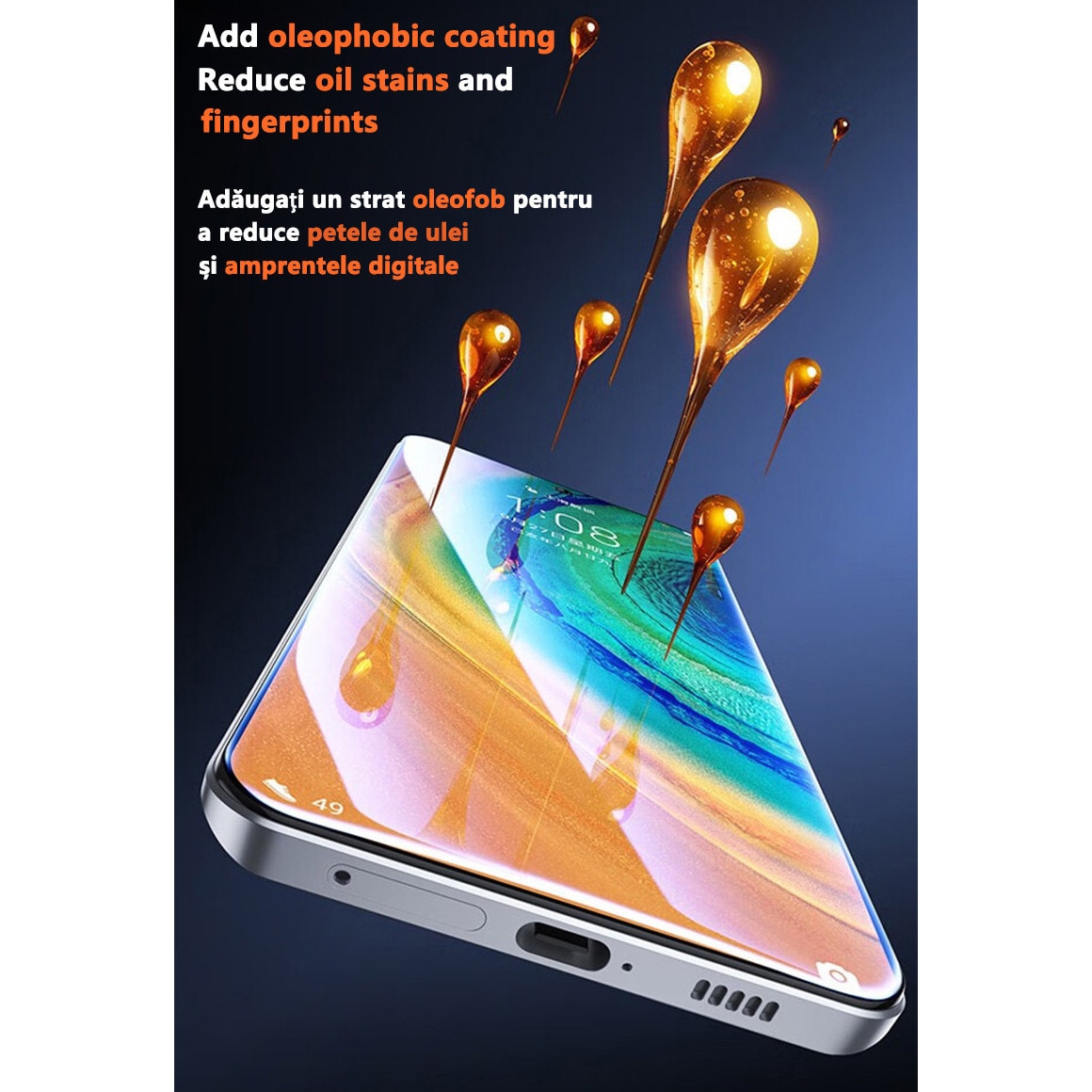 Folii de protectie telefoane, HD, Full Cover, Anti Zgarieturi, Anti Socuri, Anti-amprenta, Nu se va lipi stramb, Pentru Samsung Galaxy A55/Galaxy A35, Vine cu un dispozitiv simplu de instalare pentru o pozitionare precisa