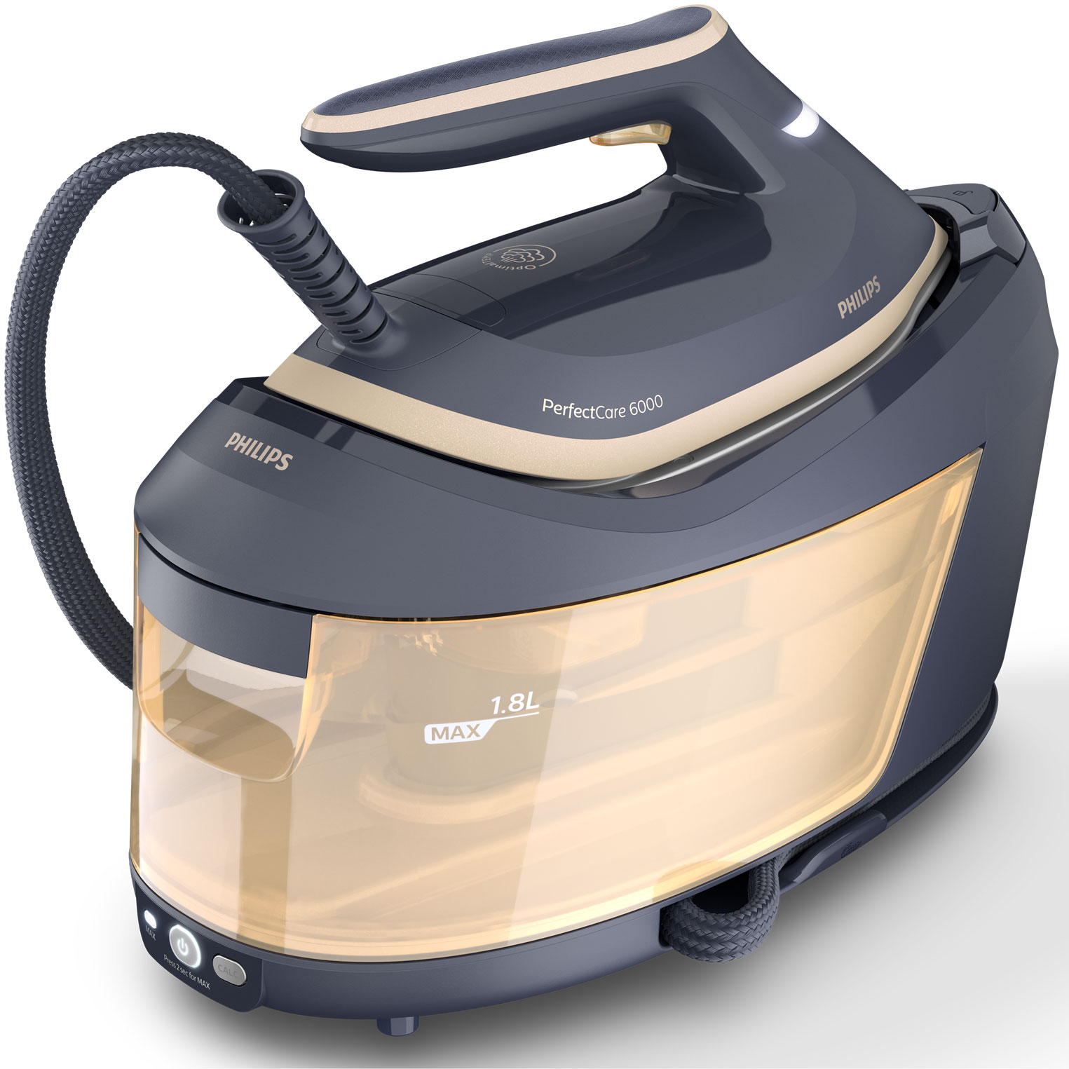 Generator de abur Philips PerfectCare PSG6066/20, 2400W, 600g abur, 1.8L, SteamGlide Advanced