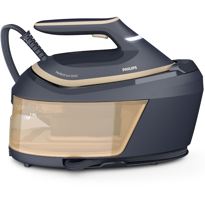 Generator de abur Philips PerfectCare PSG6066/20, 2400W, 600g abur, 1.8L, SteamGlide Advanced