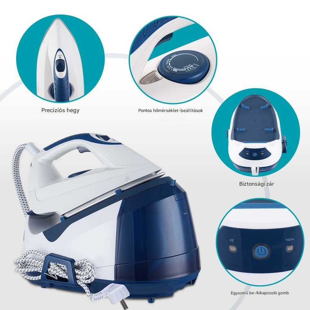 WINNING STAR ST-6128 Stație de Călcat cu Aburi, 2200W, Rezervor de 1.3L, Funcție de Autocurățare