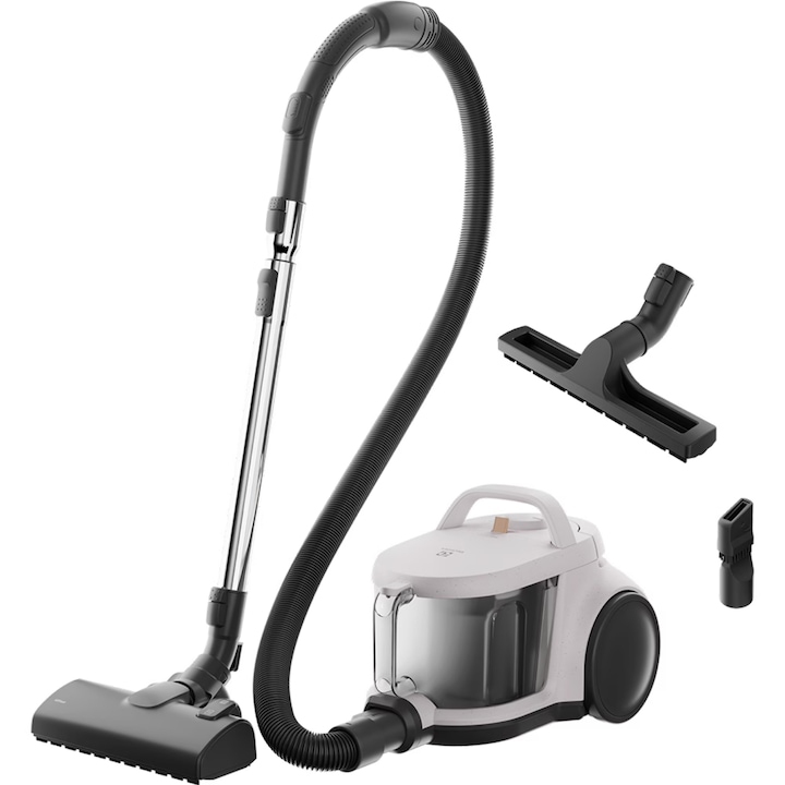 Aspirator fara sac Electrolux Seria 500 EL51C2SW, 850W, capacitate 2L, 78dB, Alb/Negru