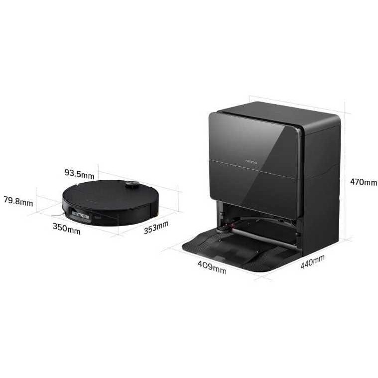 Aspirator robot Roborock Saros 10 S1052-00, 65 W, 22000 Pa, Recipient praf 0.27l, Navigatie LDS, Control vocal, Negru