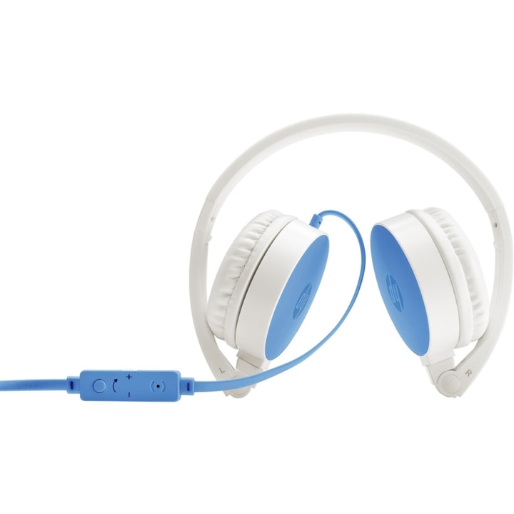 Casti audio cu banda HP H2800, Blue