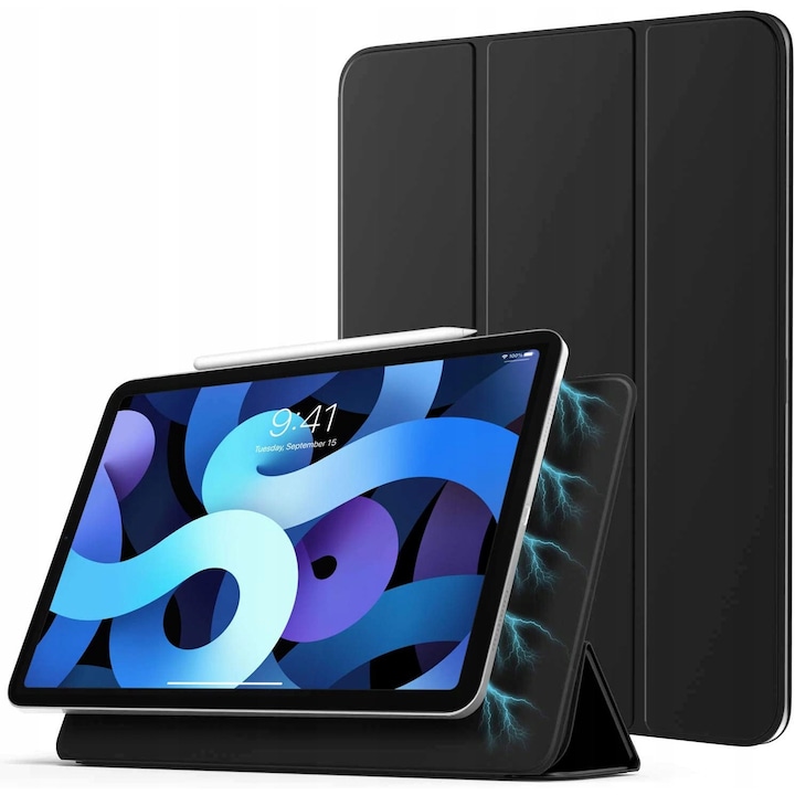 Husa magnetica, Compatibila cu Apple iPad Pro 11, Negru