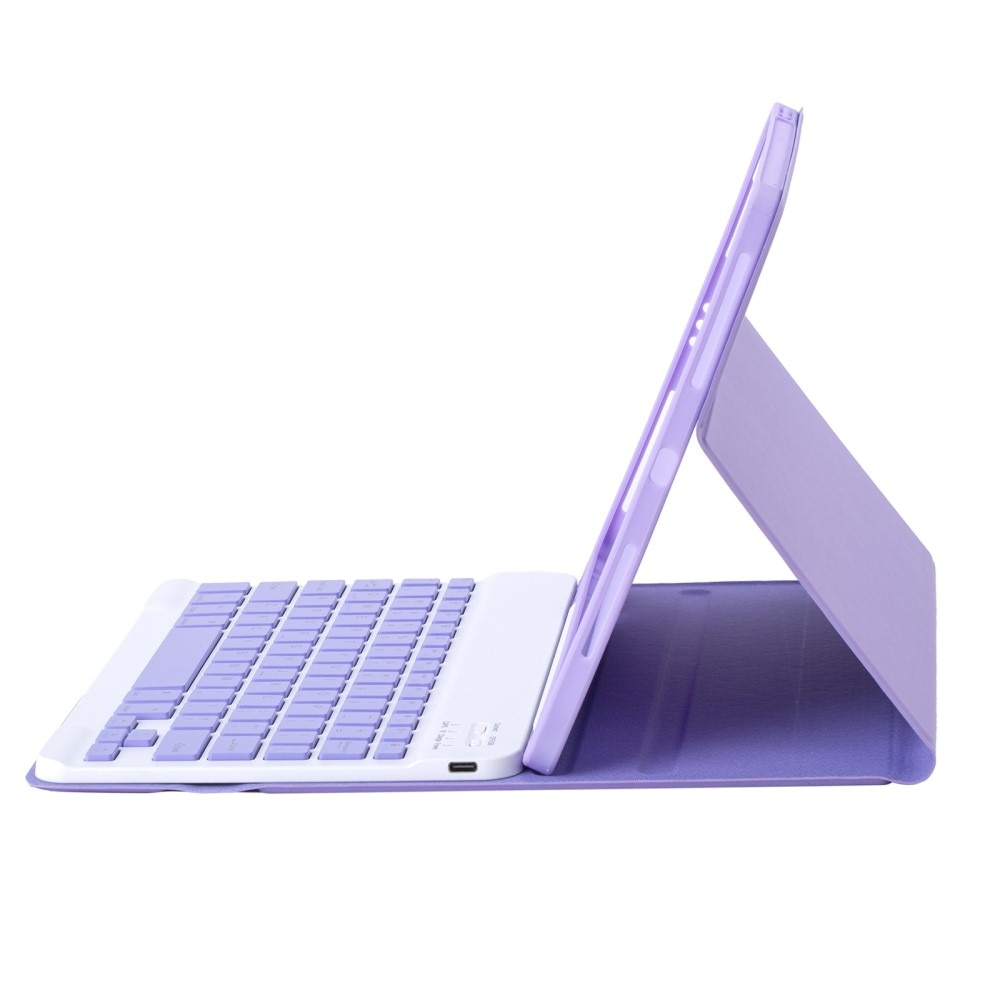 Husa cu tastatura Bluetooth pentru iPad 11 2025 A16 (generatia a 11-a) / iPad 10.9 2022 (generatia a 10-a), violet