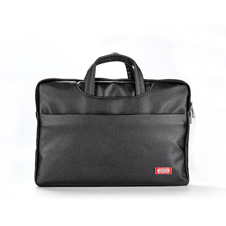 Geanta pentru laptop 13'', Material Textil, Microfibra, Negru
